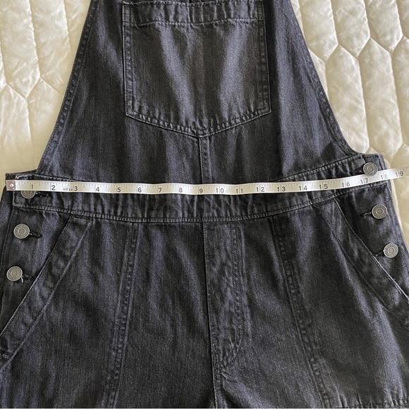 GAP Charcoal Denim Overalls Size M - Picture 5 of 5